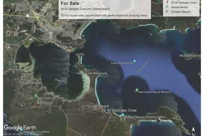 Oceanfront Land Goode Beach Albany WA 751m2