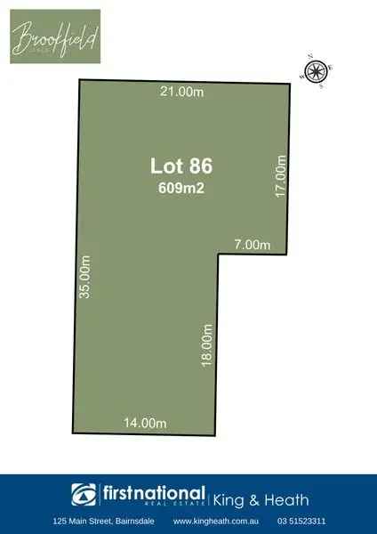 LOT 86 BROOKFIELD LAKES