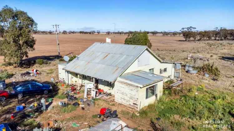 Renovate Buy Rural Property Wimmera Mallee 3 Bedroom Home with Shed