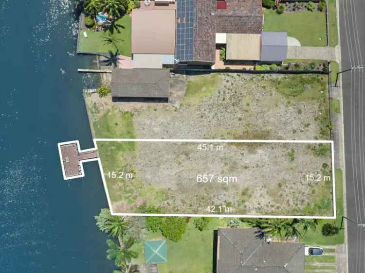 Rare waterfront vacant block