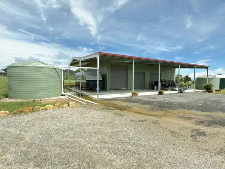 6103m2 Rural Retreat 3 Bay Shed Solar Water Tanks