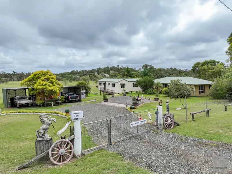 28.5 fertile acres, dual living, setup for horses!