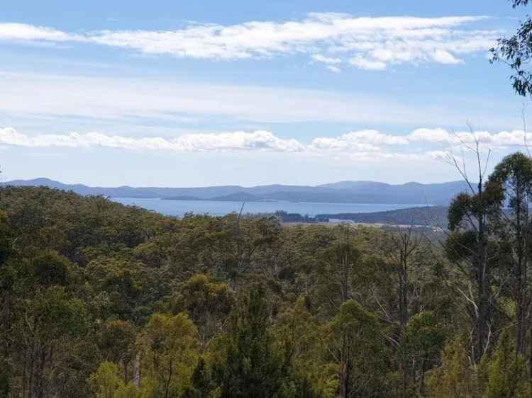 Buy land with water views on 14 acres in Tasmania