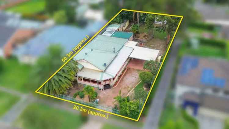 Development opportunity buy house Schofields with 1012 sqm land