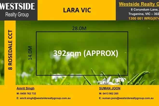 Land For Sale , 8, Rosedale CIrcuit, Lara, Victoria