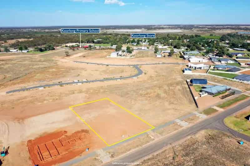 Buy land in Mallee Ridge Estate with services connected and great frontage