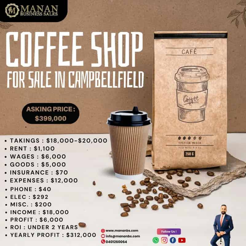 Buy Commercial Property Coffee Shop in Campbellfield with Loyal Customer Base