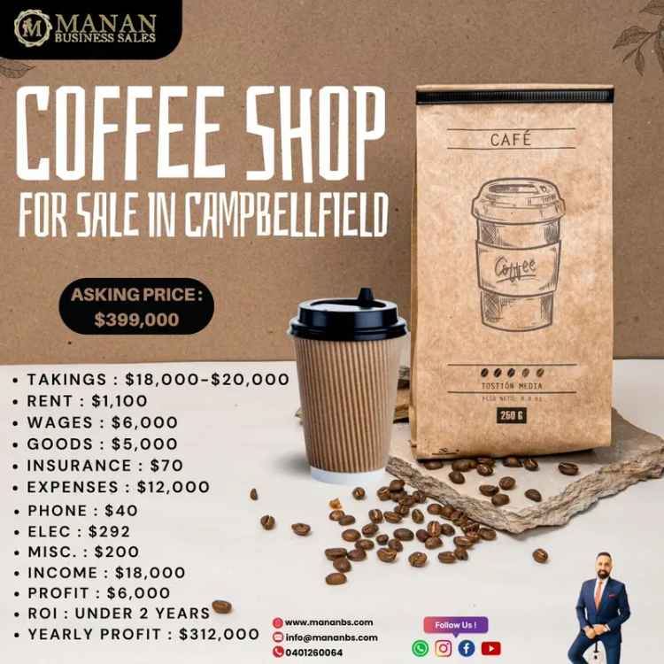 Coffee Shop Business for Sale in Campbellfield