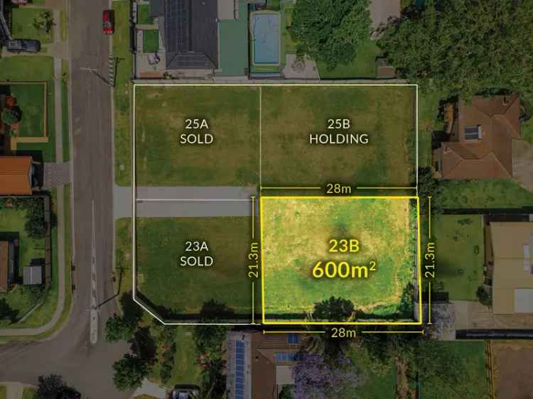 Prime Residential Lands Opportunity in Rochedale South!  23A (463 sqm) & 23B (600 sqm).