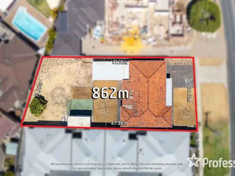 3 Bedroom Home 862m² Block Development Potential