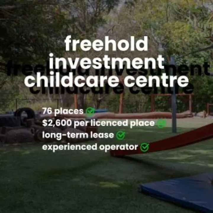 Freehold Investment Childcare Centre for Sale