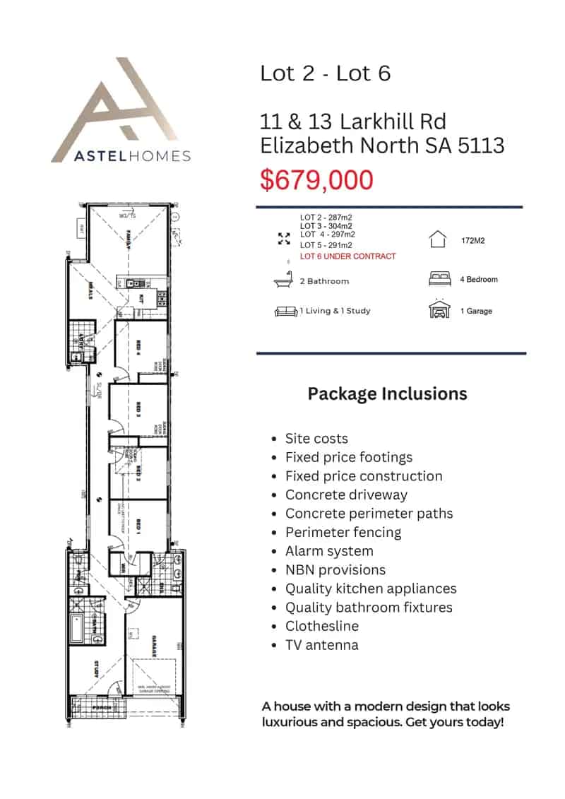 House & Land Packages $638,000 to $663,000 - ONLY 3 ALLOTMENTS LEFT