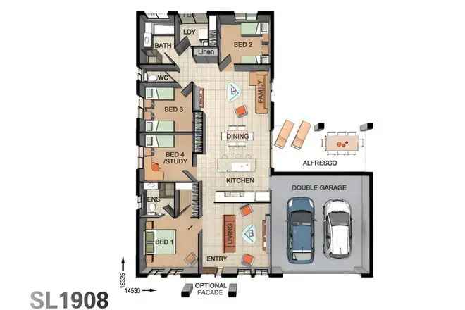 Steel Frame Home 5kW PV Solar Hot Water Energy Efficient NCC Compliant