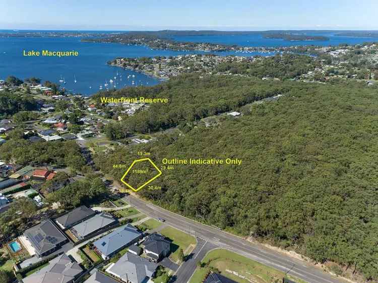 Buy vacant land in lakeside suburb with future potential