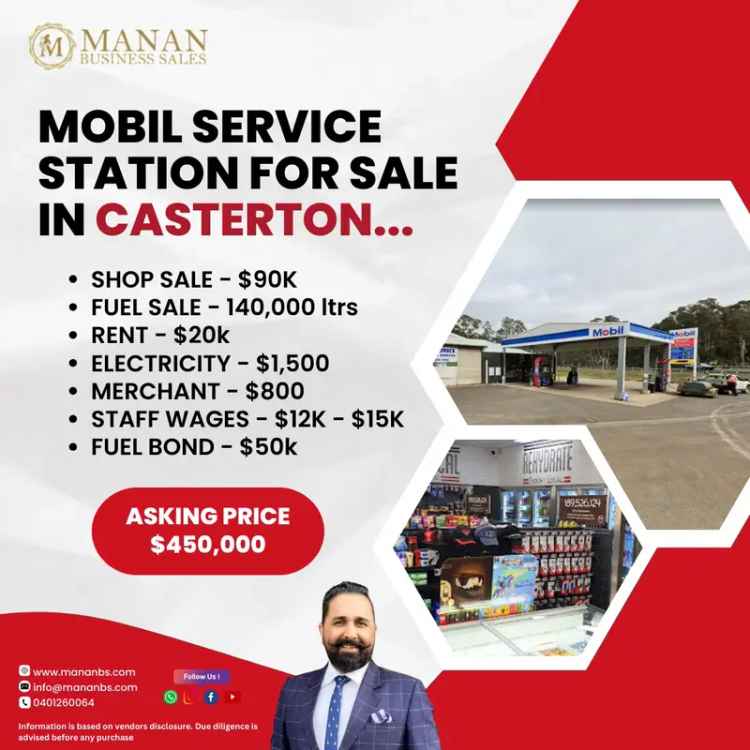 MOBIL SERVICE STATION FOR SALE IN CASTERTON