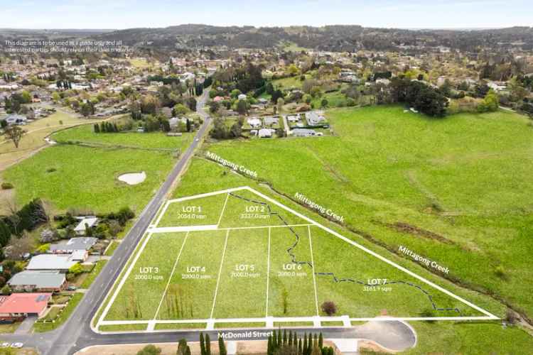 7 Vacant Lots in Old Bowral - Build Your Dream Home