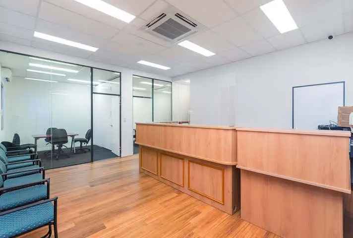 346sqm Fully Fitted Office Jolimont 8 Car Bays Solar Power