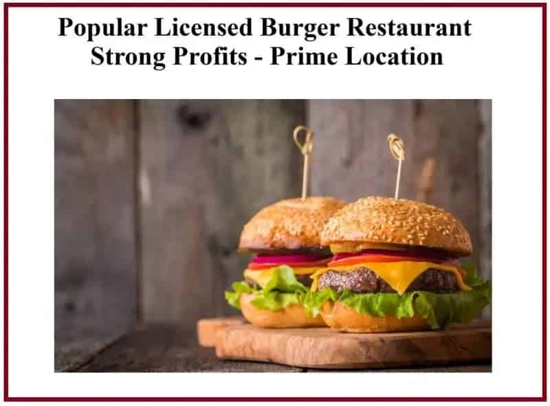 Buy Burger Restaurant in Prime Location with Growth Potential