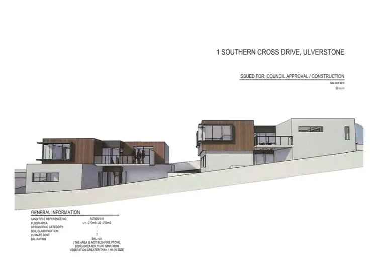 Buy Land in Ulverstone with Proposed Plans for New Townhouses