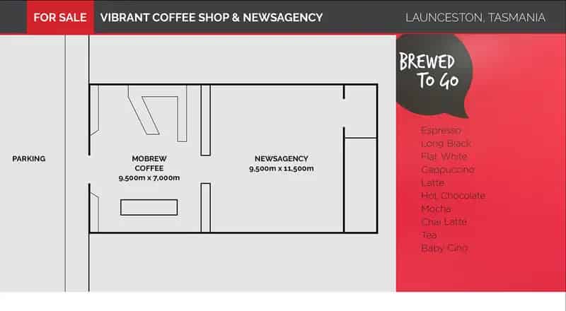Buy Coffee Shop and Newsagency in Mowbray Tasmania with Great Potential