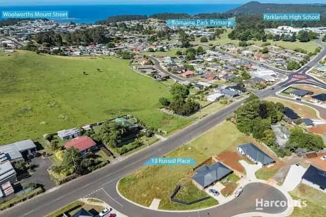Land For Sale , 13, Russell Place, Burnie, Tasmania