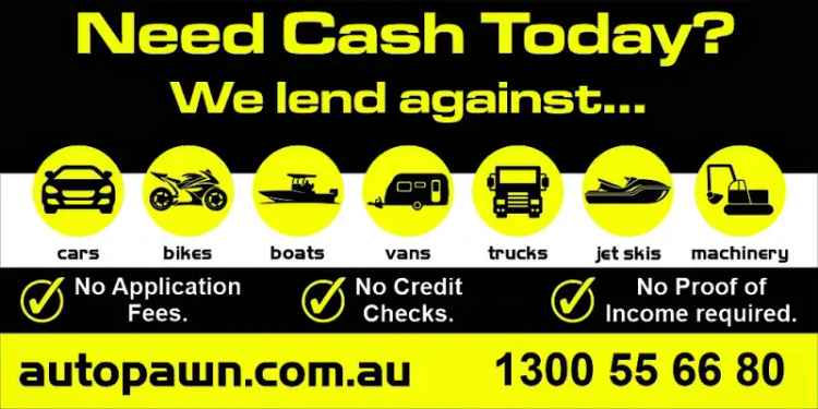 AutoPawn QLD's Number 1 Vehicle Pawnbroker offering an affordable opportunity