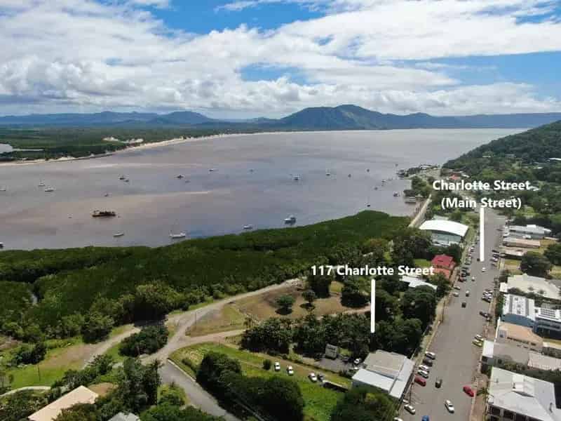 Commercial land for sale on Main Street with redevelopment potential