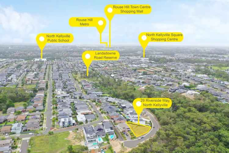 Auction land opportunity in North Kellyville with bushland views