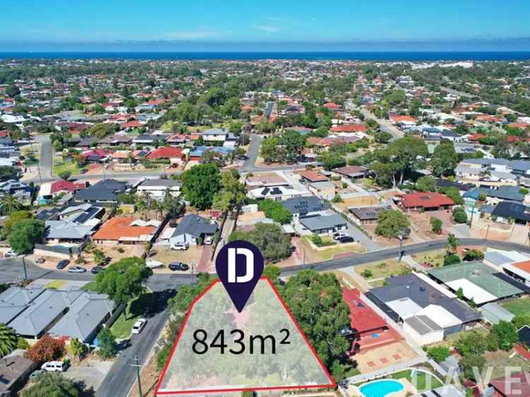 Massive 843sqm R40 Corner Block 3x1 Home Padbury Renovation Subdivision Potential