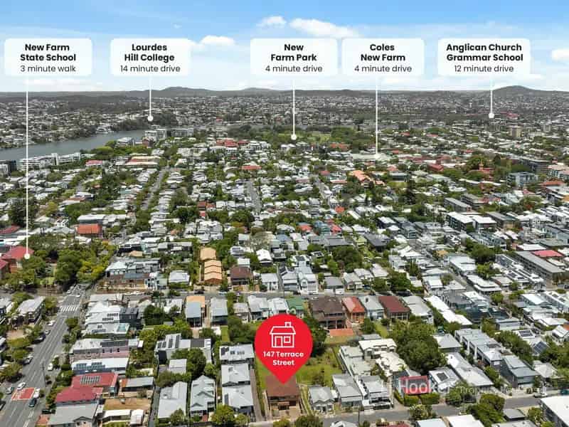 Development opportunity buy land New Farm with spectacular city views