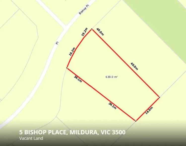 Vacant Block to land ready to Build