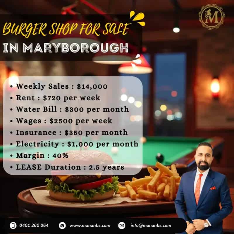 Burger Shop for Sale in Maryborough