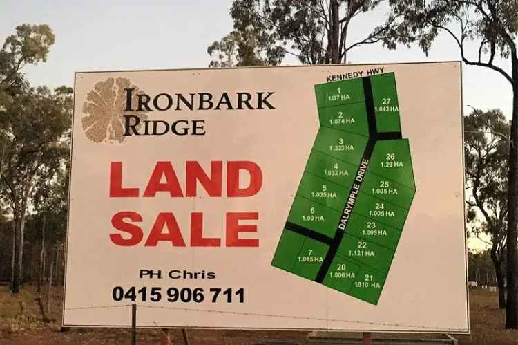 Buy land in Ironbark Ridge with 2.5 acre blocks available