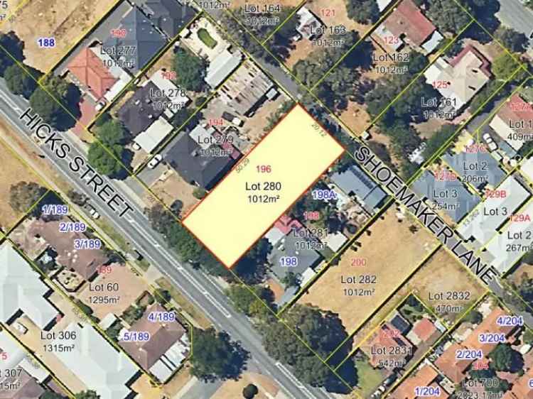 1012sqm Gosnells Lot R30/40 Zoning Development Opportunity