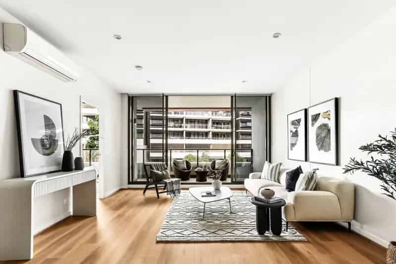 Sleek modern apartment in the popular `Divercity' complex