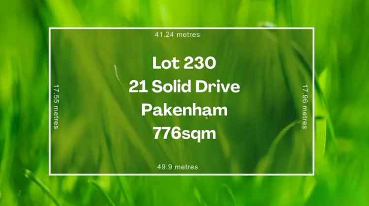 Buy Land in Pakenham for Your Dream Home on 776m²