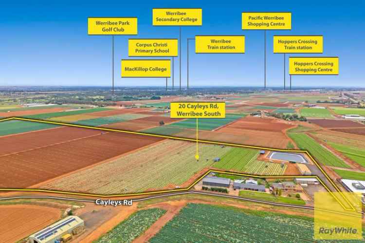 35 acres premium land in Werribee South!